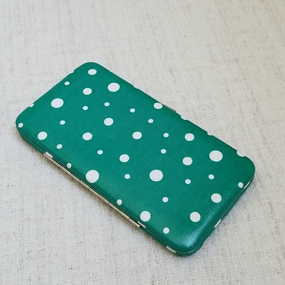 Target Handbags - 🥳 5/$25! Green Wallet with White Polkadots